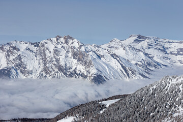 Swiss alps during winter
