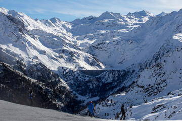 Swiss alps during winter