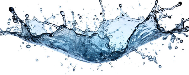 water splash isolated on white background