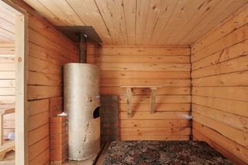 interior of the apartment without decoration in gray colors. rough finish
