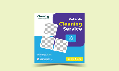 Cleaning Social Media Post Design