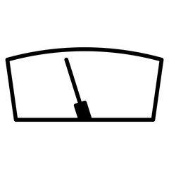 Front Glass solid glyph icon