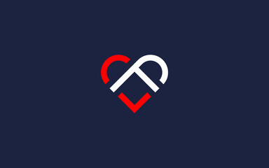 letter f with love logo icon design vector design template inspiration - obrazy, fototapety, plakaty