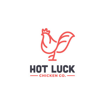 chicken farm rooster logo design