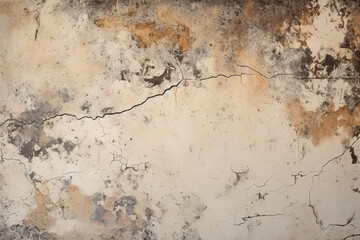 Rustic cracked concrete texture with weathered stains