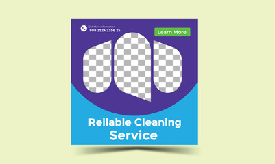 Cleaning Social Media Post Design