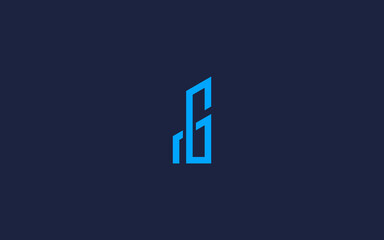 letter g with building logo icon design vector design template inspiration