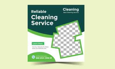 Cleaning Social Media Post Design