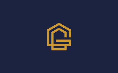 letter g with house logo icon design vector design template inspiration