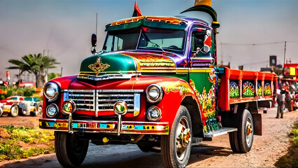 trucks, Pakistani truck, Truck Art, Pakistani truck art,  on the road, Designs, HD wallpaper, HD background,