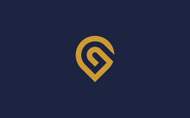 letter g with location logo icon design vector design template inspiration