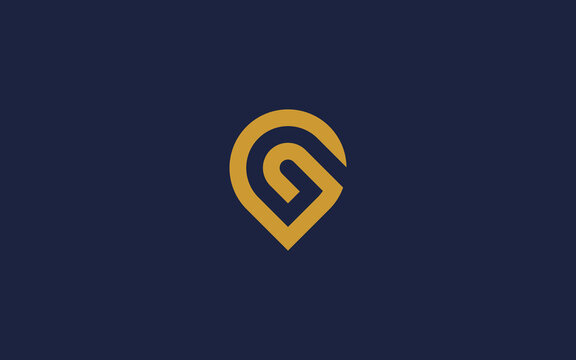 letter g with location logo icon design vector design template inspiration