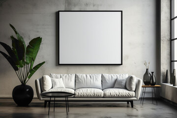 A sleek and modern empty white frame, perfectly positioned to give your text the spotlight in this high-definition composition.