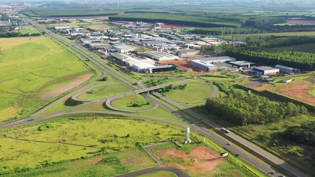 highway, road, industry, landscape, industrial center