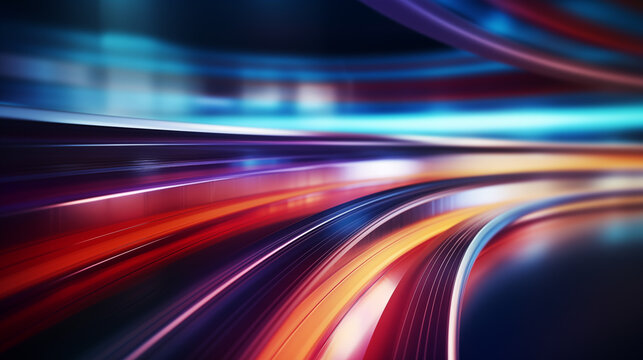 speedy broadband connection. digitalisation, speed, movement. illustration. abstract background