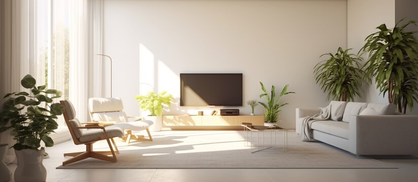 minimalist but modern interior design concept in Asian style