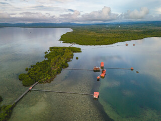 Beautiful View of Osi Island in West Seram Regency, Maluku, Indonesia