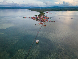 Beautiful View of Osi Island in West Seram Regency, Maluku, Indonesia - obrazy, fototapety, plakaty
