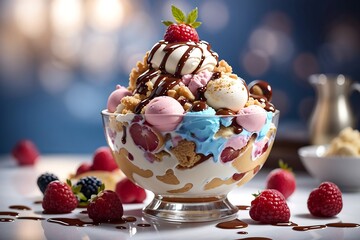 most delicious ice cream sundae in the world.