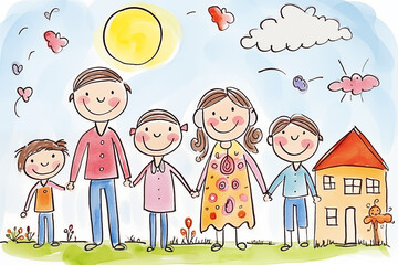 family with children