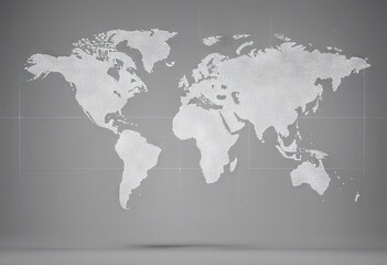 Dots makes global world map global wireframe polygonal lines stock videoConnection World Map Planet Space White Color Computer