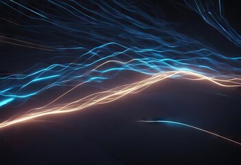 Moving glowing blue lines Light streaks moving background Modern colorful wallpaper Futuristic abstract backdrop 4k motion video animation with alpha matte channel stock videoSingle Line Speed Blue - obrazy, fototapety, plakaty