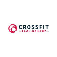 Obraz premium initial letter c gym logo design