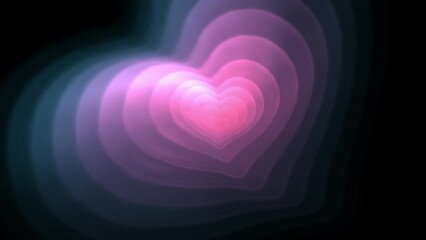 Pink heart in a seamless loop