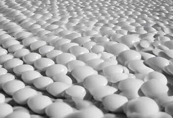 Obraz premium White circles ripple effect seamless loop stock videoBackgrounds Circle White Color Loopable Elements 3D