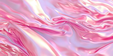 Obraz premium Pink fabric silk waves background. Pink soft color texture. Beautiful luxury pink background. Shiny pink texture