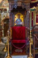 Interior of Monastery. Plovdiv province, Bulgaria, Southeast Europe.
