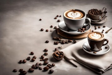 A high-definition image of an espresso shot, featuring rich crema and an intricately designed coffee cup, embodying the essence of coffee craftsmanship