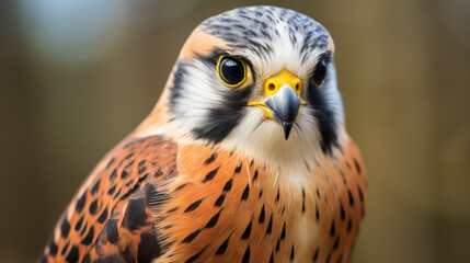 Portrait of a majestic Golden Eagle Aquila chrysalis