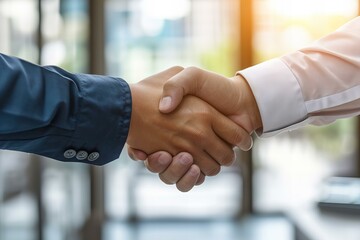 businessmen shaking hands with themes of successful professional relationships and the initiation of partnerships