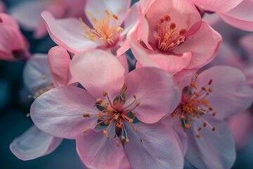 close-up pink flower, natural background