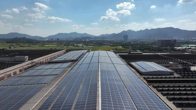 solar power panels on balcony