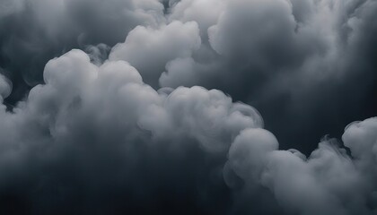 Obraz premium Abstract dark grey smoke waves motion background stock videoBackgrounds Black Color Abstract Dark