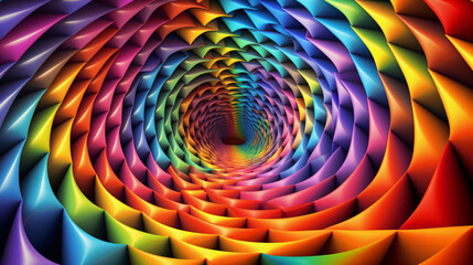 Fototapeta na wymiar Psychedelic optical illusion high definition