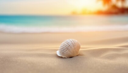 Fototapeta na wymiar sea abstract background vacation shells sand beach