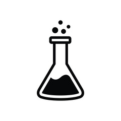 Erlenmeyer Icon Vector Simple Design