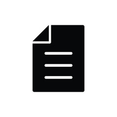 File Document Icon Vector Simple Design