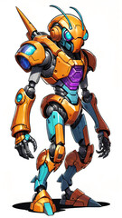 Robot cyborg soldier design
