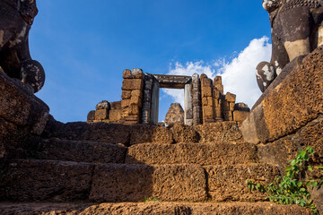 The Eastern Mebon temple is a 10th-century temple located near Angkor Wat, Cambodia. Built during...