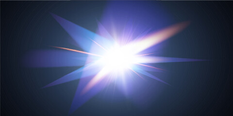 Light star crystal shiny hologram bokeh. Set of transparent color effects.
