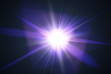 Light star crystal shiny hologram bokeh. Set of transparent color effects.
