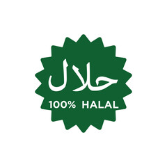 Halal Icon Vector Simple Design