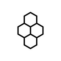 Obraz premium Honey Comb Icon Vector Simple Design