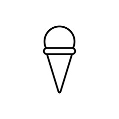 Ice Cream Icon Vector Simple Design