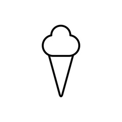 Ice Cream Icon Vector Simple Design