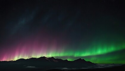 Naklejka premium Aurora Computer Graphic rendered on Black background stock videoLighting Equipment Abstract Illuminated Color Gradient